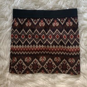 Zinga brand southwest print mini skirt size m